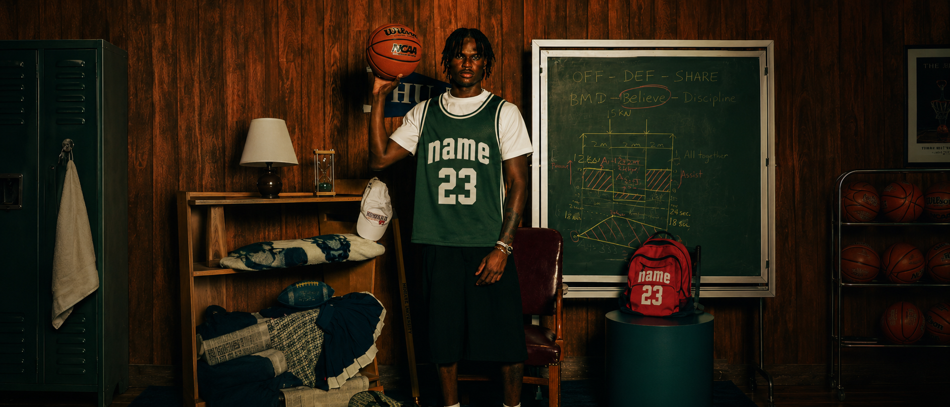 Custom basketball jersey banner